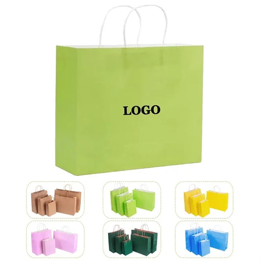 Multifunction Soft Color Paper Bag With Handles Festival