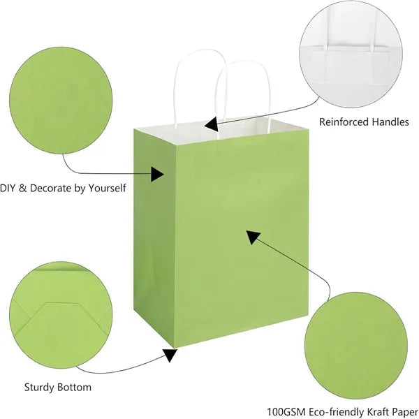 Multifunction Soft Color Paper Bag With Handles Festival