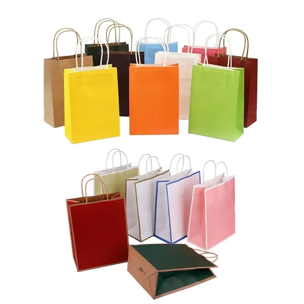 Multifunction Soft Color Paper Bag With Handles Festival