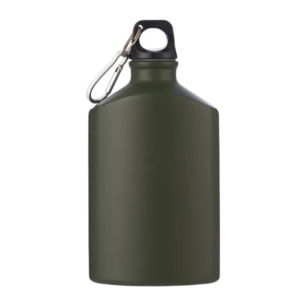 500ml Single Wall Aluminum Water Flask with Carabiner
