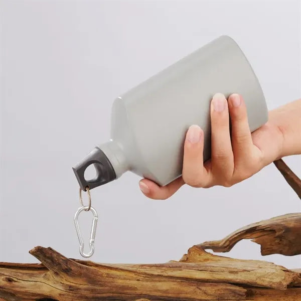 500ml Single Wall Aluminum Water Flask with Carabiner