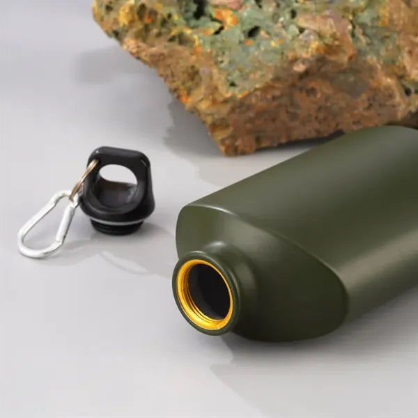 500ml Single Wall Aluminum Water Flask with Carabiner