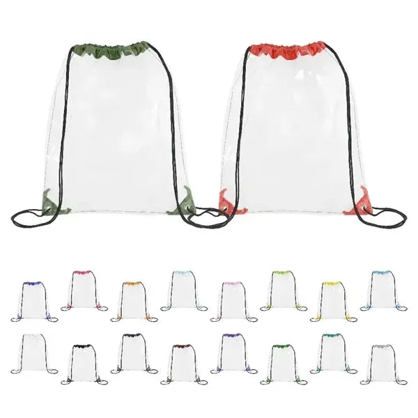 Large Clear Stadium Drawstring Backpack