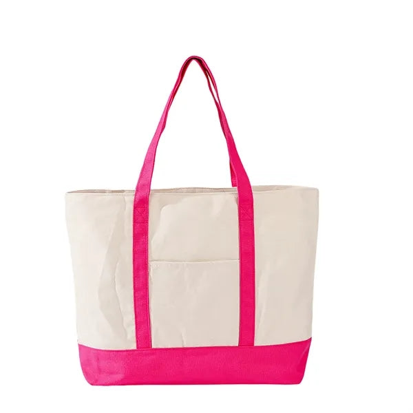 Canvas Tote Bag with Zipper