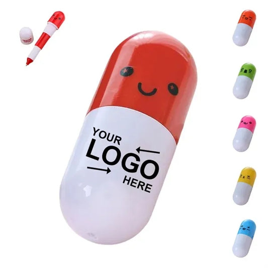 Stretch Pill Shaped Ballpoint Pen