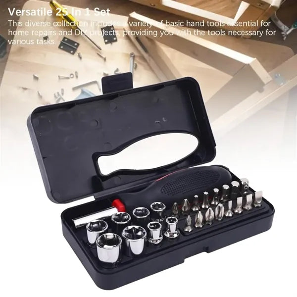 25 in 1 Compact Multi-Bit Screwdriver Set