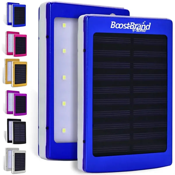 10000mAh Portable Solar Power Bank with LED Flashlight