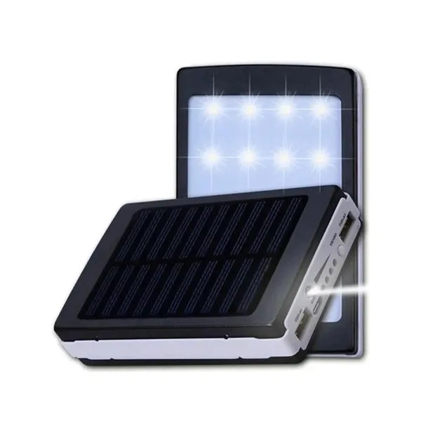 10000mAh Portable Solar Power Bank with LED Flashlight