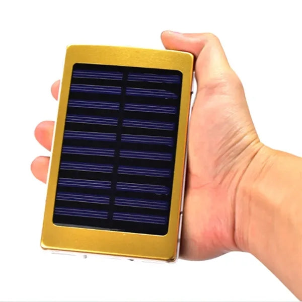 10000mAh Portable Solar Power Bank with LED Flashlight