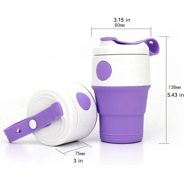 Silicone Collapsible Travel Coffee Cup Foldable Mug