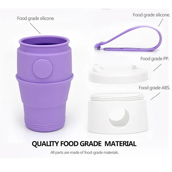 Silicone Collapsible Travel Coffee Cup Foldable Mug