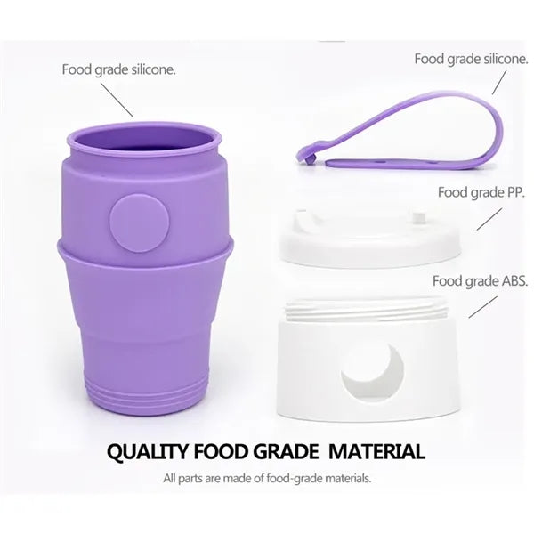 Silicone Collapsible Travel Coffee Cup Foldable Mug