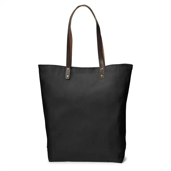 Heavy Duty Large Canvas Tote Bag with Leather Handle