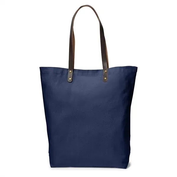 Heavy Duty Large Canvas Tote Bag with Leather Handle