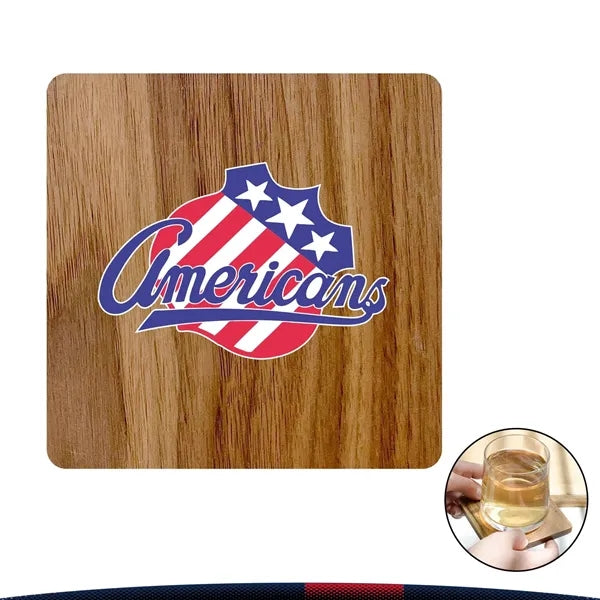 Barijat Walnut Square Coaster