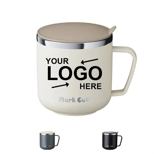 14Oz Stainless Steel Insulated Coffee Mug With Handle