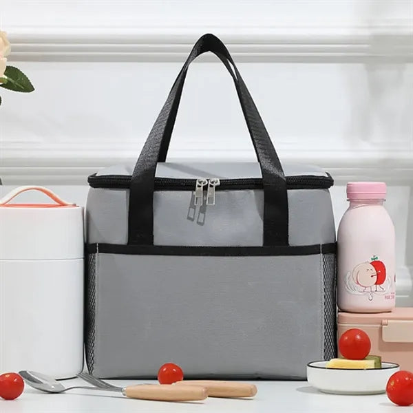 Spacious Waterproof Multi-Pocket Insulated Oxford Cooler Bag