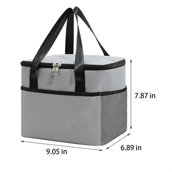 Spacious Waterproof Multi-Pocket Insulated Oxford Cooler Bag