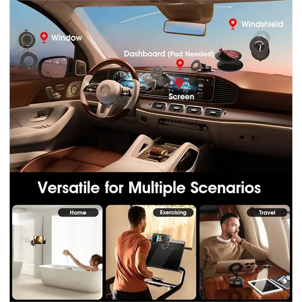 Vacuum Magnetic Car Phone Holder