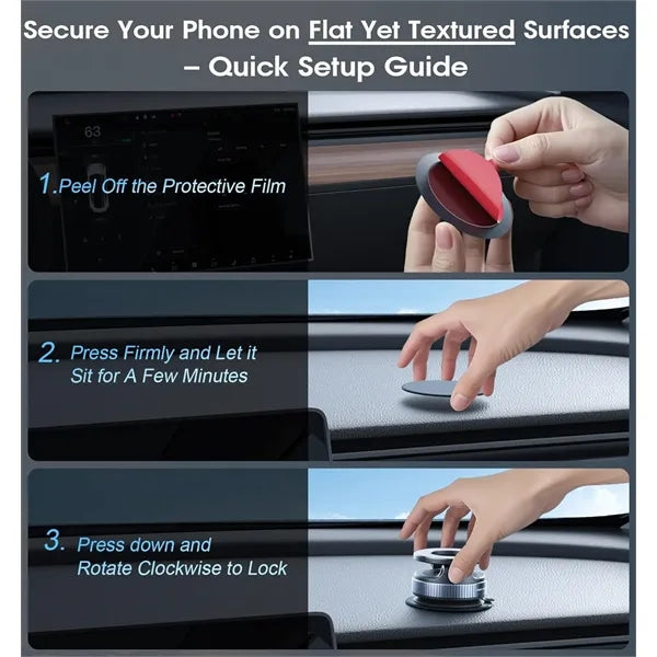 Vacuum Magnetic Car Phone Holder