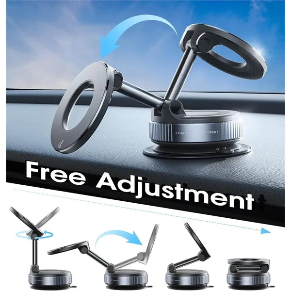 Vacuum Magnetic Car Phone Holder