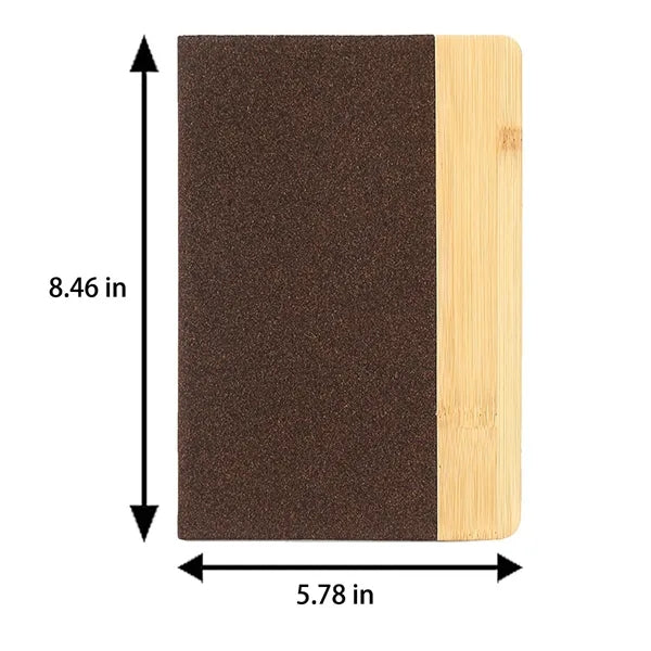 A5 Thick Paper Bookmark Eco Coffee-Ground Bamboo Notebook