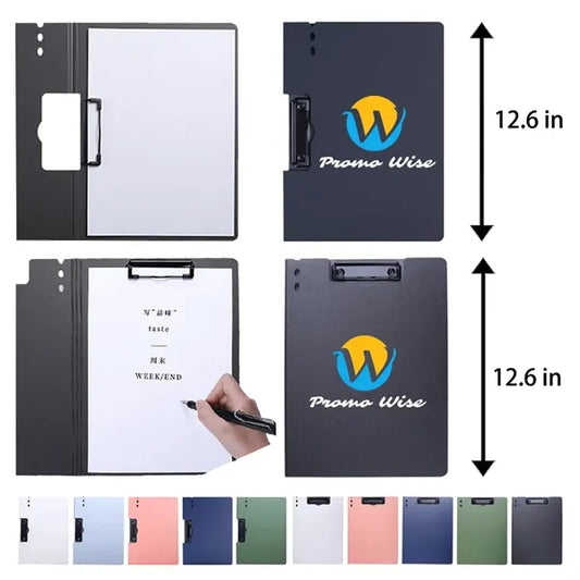 Foldable Waterproof Cover Metal Clipboard with Pen Holder