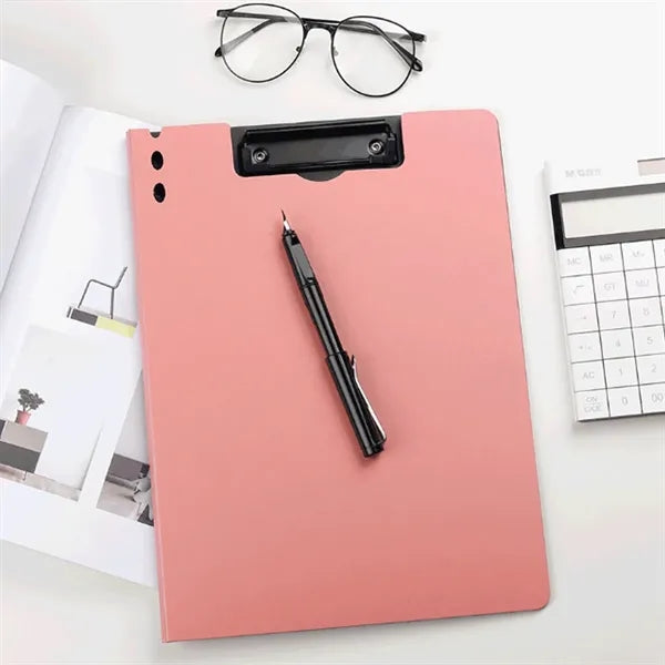 Foldable Waterproof Cover Metal Clipboard with Pen Holder