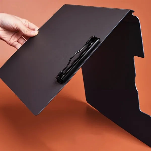 Lightweight Pad Folio Foldable A4 Clipboard w/ Dual Clips