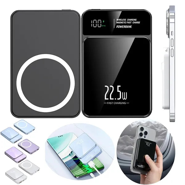 Portable Travel Magnetic Charger 22.5W Wireless Power Bank