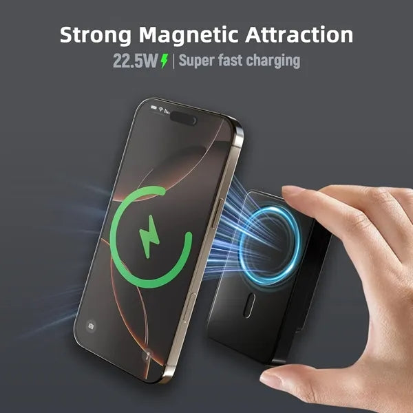 Portable Travel Magnetic Charger 22.5W Wireless Power Bank