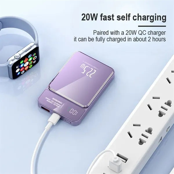 Portable Travel Magnetic Charger 22.5W Wireless Power Bank