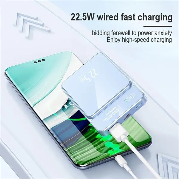 Portable Travel Magnetic Charger 22.5W Wireless Power Bank