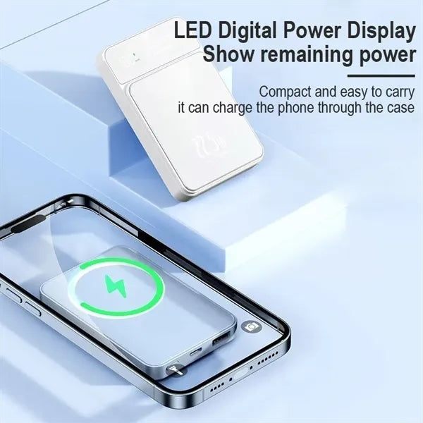 Portable Travel Magnetic Charger 22.5W Wireless Power Bank