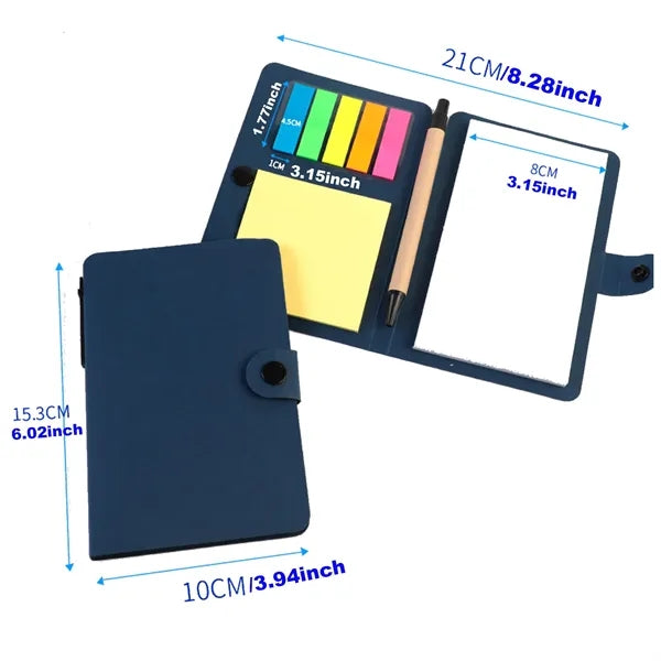 Kraft Paper Cover Small Pocket Sticky Clip Notebook