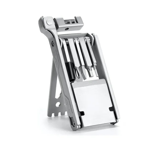 Bike Repair Tool Kit 13-in-1 Keychain Multitool Phone Stand
