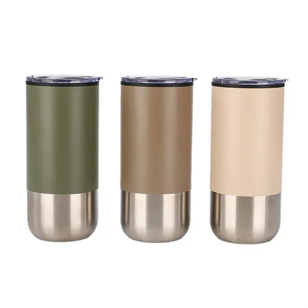 16oz Vacuum Insulated Coffee Mug with Silicone Straw