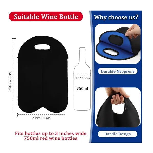 Dual Wine Bottle Carrier Bag
