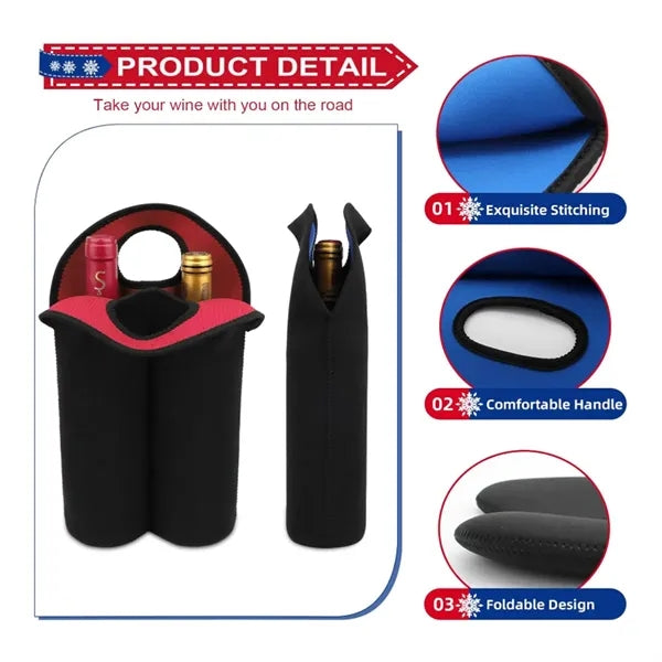 Dual Wine Bottle Carrier Bag