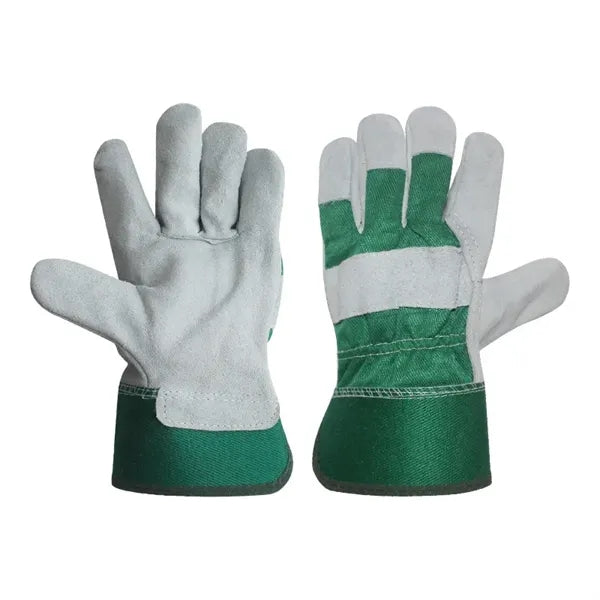 Cowhide Leather Work Gloves Safety Gear Mechanics