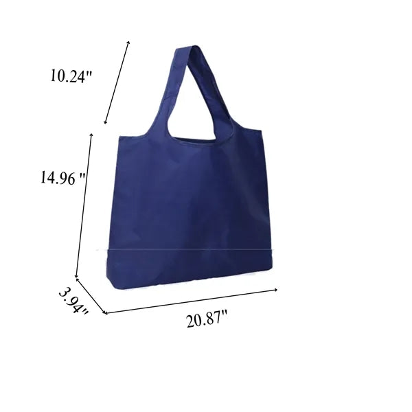 Waterproof foldable shopping bag with compact storage. Eco-f
