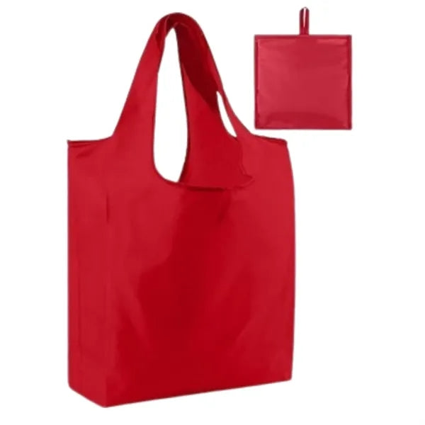 Waterproof foldable shopping bag with compact storage. Eco-f