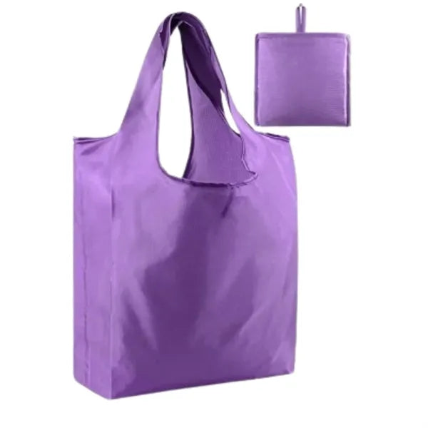 Waterproof foldable shopping bag with compact storage. Eco-f