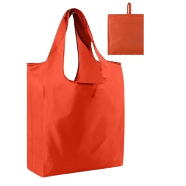 Waterproof foldable shopping bag with compact storage. Eco-f