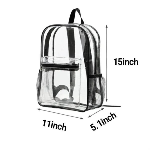 Transparent School Backpack with Waterproof PVC
