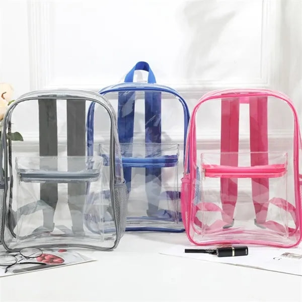 Transparent School Backpack with Waterproof PVC