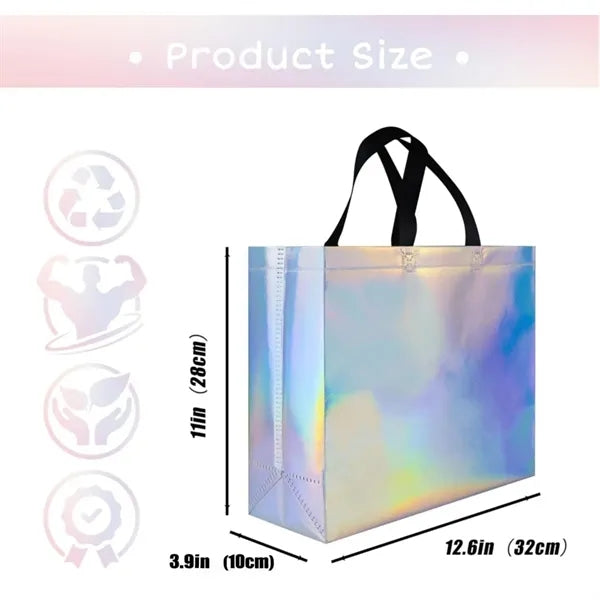 Iridescent Non-Woven Gift Tote Bag
