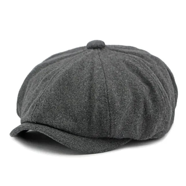 Color-block Classic Wool Beret for Autumn and Winter