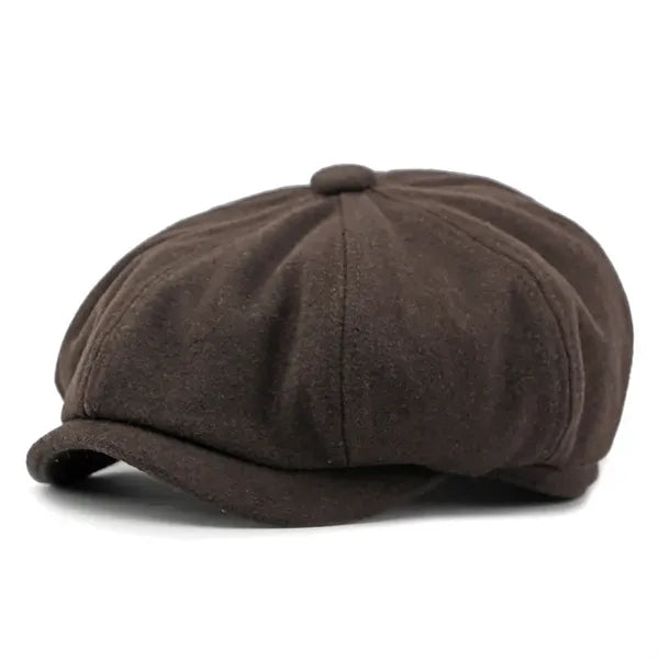 Color-block Classic Wool Beret for Autumn and Winter