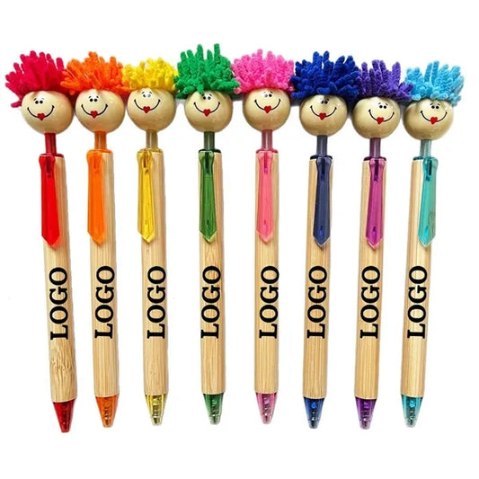 Mop Head Ballpoint Eco-friendly Bamboo Pens